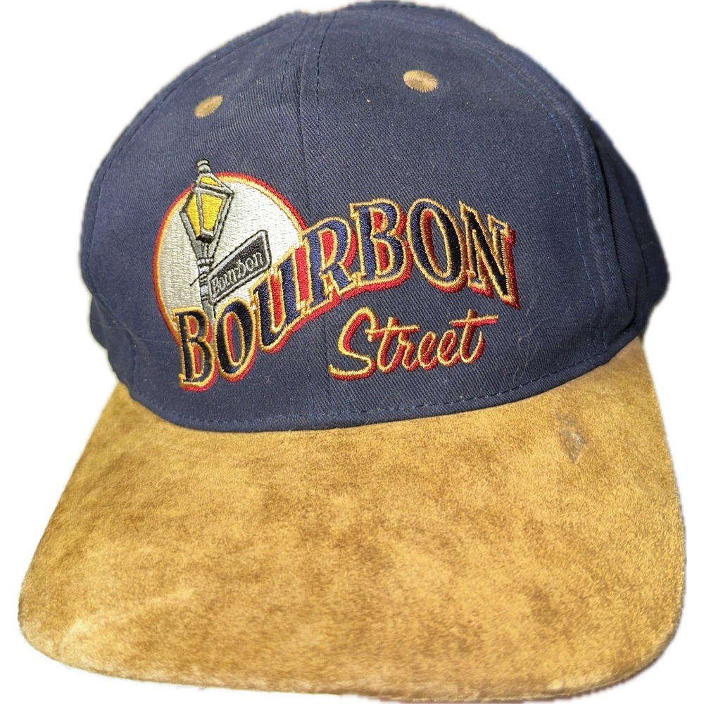 RARE Vintage New Orleans Bourbon Street Adjustable Strapback Hat/Cap